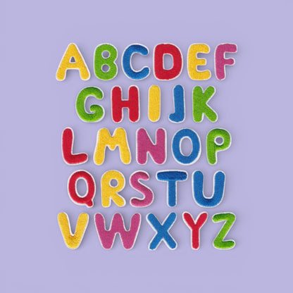 $3 Iron On Patch Coloured Letters