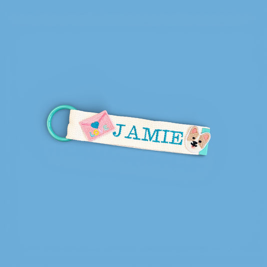 Personalised Small Strap Charm - Medium Letters