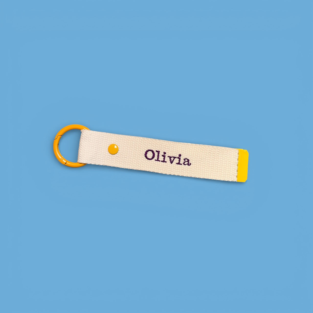 Personalised Small Strap Keychain - Small Letters
