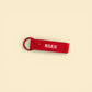 Personalised Extra Small Strap Keychain - Small Letters