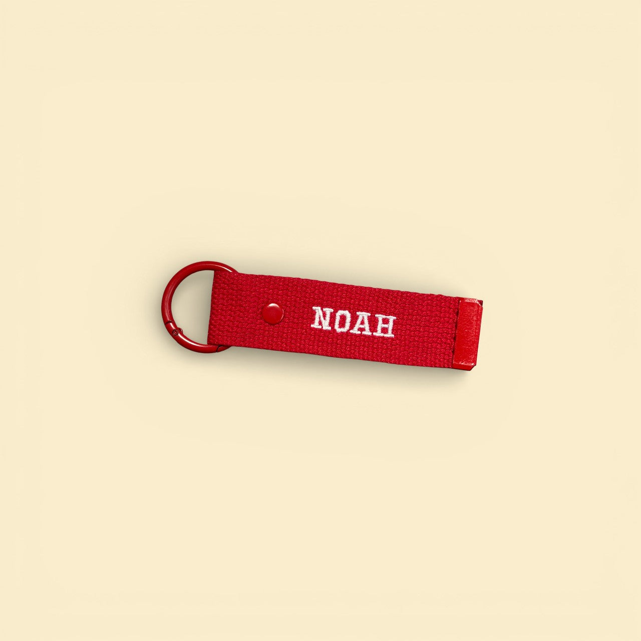 Personalised Extra Small Strap Keychain - Small Letters