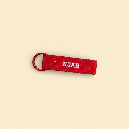 Personalised Extra Small Strap Keychain - Small Letters
